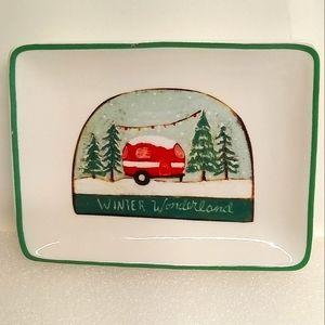 Creative Co-op © Little E Studio Winter Wonderland Camper Tea Bag Trinket Soap